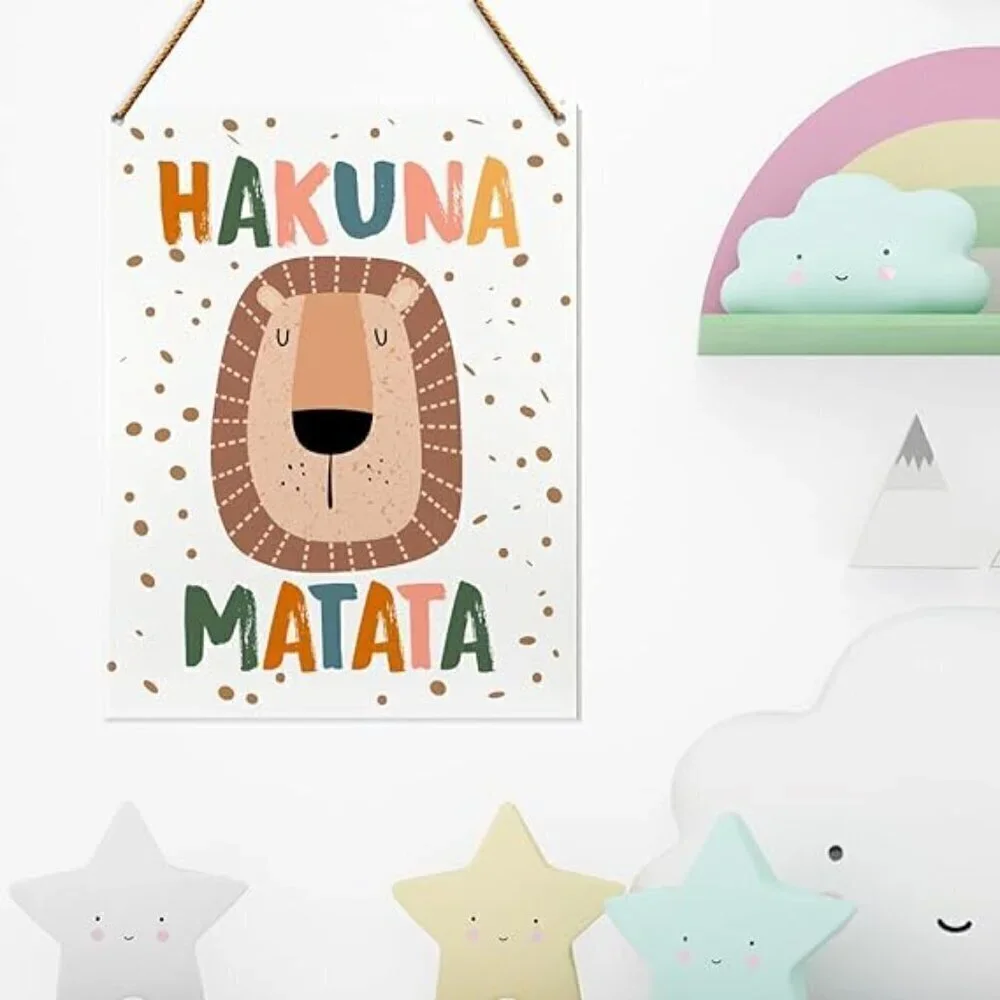 HAKUNA MATATA Wood Wall Decor / BRAND NEW